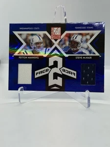 Peyton Manning & Steve McNair Elite Game Used Face 2 Face - CB-23 # 100 Of 250 - Picture 1 of 2