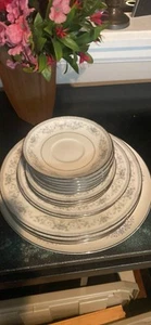 Noritake China Colburn #6107 Serving Dishes, Cups, Tureen, Creamer, Salt Shaker - Picture 1 of 7