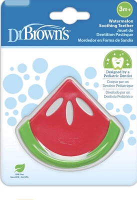 DR. BROWN’S Dr Brown's Soothing Teether, Watermelon- Freezer Safe. New