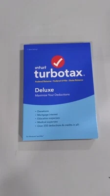 Intuit Turbotax Deluxe Federal + State 2018 Tax Software  - Image 1 of 2