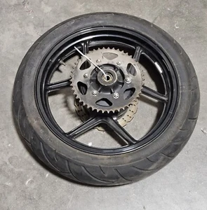 2009 Kawasaki Ninga 250R EX250J 17" x 3.5" Rear Wheel Tire Rim Sprocket Drive - Picture 1 of 5
