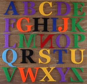 Georgia Font Alphabet Set 3mm Felt Upper Case Letters A-Z 26 Characters - Picture 1 of 12