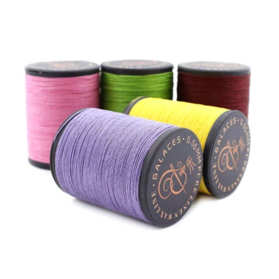 Professional pure Linen waxed Thread 0.55mm 150M hand sewing leather craft work - Image 1 of 4