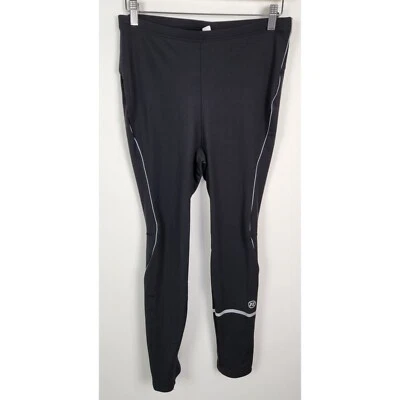Novara Men's Sz. L Thermal Cycling Reflective Zip Hem Tights - Image 1 of 4