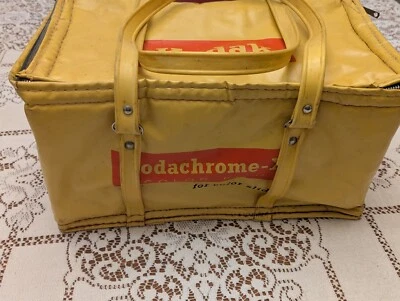 Nostálgico Vintage Kodak Kodachrome Para Slides Bolsa Enfriadora-- Ver Fotos  Foto 1 de 4