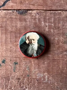 Antique William Booth Salvation Army Uniform Dept Celluloid Pinback - Picture 1 of 2