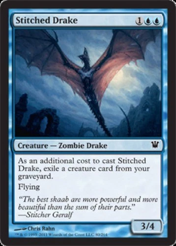 4x Stitched Drake ~ Near Mint Innistrad MTG Magic x4 4 UltimateMTG Playset Blue  - Image 1 of 1