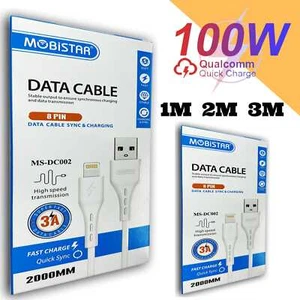 USB Fast Charging Cable For iPhone 6 7 X XR 11 12 13 14 Super Charger Lead 100W - Bild 1 von 19