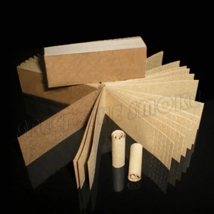 3 Packs of 50 Sheets Universal Unbleached Rolling Paper Tips Filter Unrefined - Picture 1 of 3