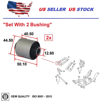 Rear Transverse Arm Bushing Track Bar Pair For Land Rover Freelander 2002-2005 - Image 1 of 2