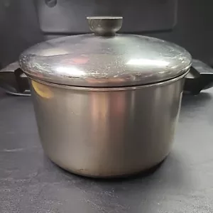 Revere Ware 1801 Kupferboden 4 Quart Suppentopf + Deckel - Bild 1 von 7