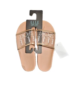 Infradito Elle Sport ciabatte donna beige piscina casa casual taglia 7 nuove - Foto 1 di 2