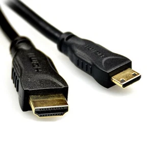 HDMI Mini Type C Male to Standard HDMI Male Cable Lead Full HD TV 1080p 1m - 5m - Picture 1 of 15