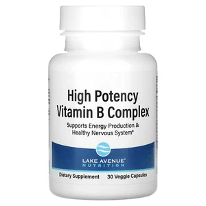 High Potency Vitamin B Complex Activated Forms Active B12 P5P 30 / 90 Capsules - Picture 1 of 2
