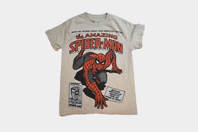 CVLA x Marvel Mens The Amazing Spider-Man Retro Comic Print Shirt New XS, S, M - Image 1 of 4