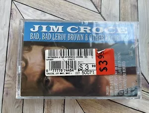 JIM CROCE BAD BAD LEROY BROWN & OTHER FAVORITES Cassette Tape 1991 Compilation - Imagen 1 de 2
