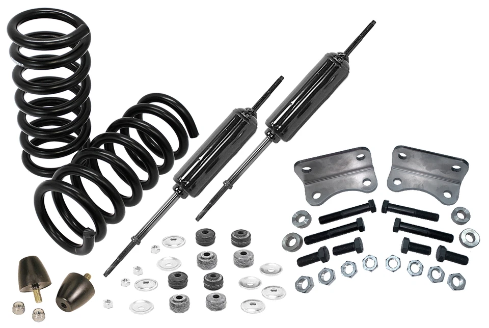 1949-51 Ford Car Front 3" Drop Coil Spring , Shock & Camber Correction Kit - Image 1 of 1