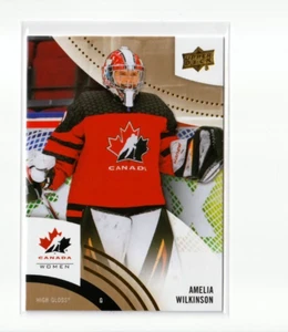 AMELIA WILKINSON '25 Upper Deck Team Canada women HIGH GLOSS card #'d 02/10 - Picture 1 of 1