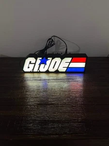 G.I. Joe Logo - LED Light up sign / LED night light - USB Powered - Picture 1 of 5