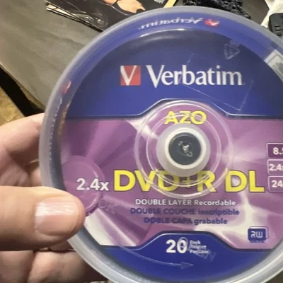 20 Pack Verbatim 2.4x DVD+R DL  8.5 GB Double Layered Recordable up to 6x - Image 1 of 4