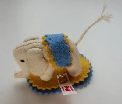 STEIFF® 021442 Jubiläumselefäntle 135 Jahre weiß stehend 5 cm Rarität - Bild 1 von 4