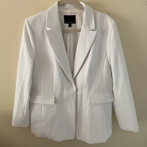 Banana Republic White Blazer Size 14 - Picture 1 of 5