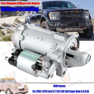 NEW Starter For 2002-2019 Ford E/F 150 250 350 Super Duty 5.4/6.8L DL3T-11000-AA - Image 1 of 4