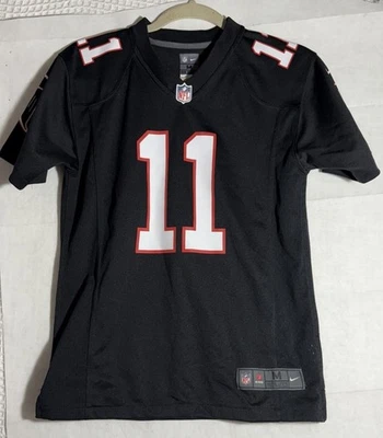 Camiseta deportiva juvenil de los Atlanta Falcons M 10/12 negra Julio Jones #11 NFL Nike On Field Foto 1 de 4