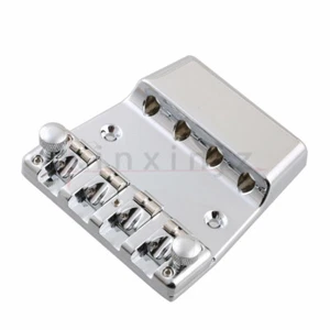 4-String Electric Bass Bridge Tailpiece Zinc alloy for Rickenbacker Style Bass - Picture 1 of 7