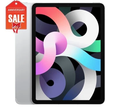 Apple iPad Air 4th - 64GB 256GB, WiFi, Cellular Unlocked, Gray Silver Green Blue - Image 1 of 2