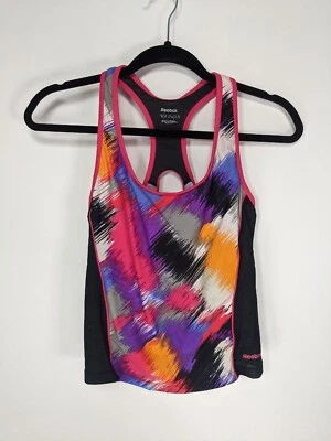 Camiseta sin mangas deportiva Reebok multicolor elástica espalda deportiva talla M Foto 1 de 4