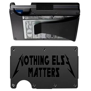 Individuelle METALLICA NOTHING ELSE MATTER Geldbörse mit Lasergravur - Wählen Sie eine Brieftaschenfarbe - Bild 1 von 8