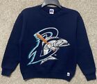 Vintage 90S Russell Athletic Bridgeport Bluefish Sweatshirt Youth Size Small Usa