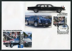 DJIBOUTI 2023 PRESIDENTIAL CARS INCLUDING JFK'S CAR IMPERF SOUVENIR SHEET FDC - Picture 1 of 1