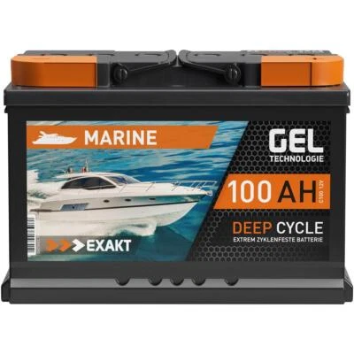 GEL Batterie 12V 100Ah Solarbatterie Bootsbatterie Marine Boot Schiff Gel Akku - Bild 1 von 4