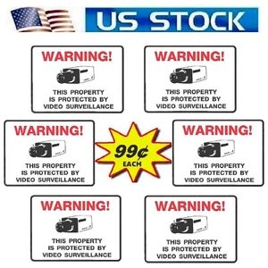 Stickers Decals For Home Store Windows Security Cameras In Use Monitoring System - Picture 1 of 3
