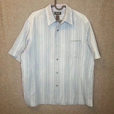 Axcess Shirt Men's Large Gray Vintage Claiborne Company Retro Y2k Button Up - Image 1 of 4