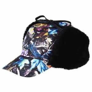 Kangol Baseball Camo Trapper Faux Fur Trim Cap Hat NWT Large 