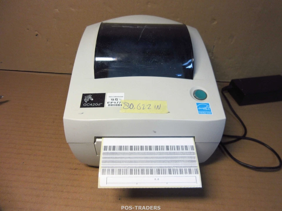 Zebra GC420D USB 203 dpi Thermal 104mm Label Barcode Printer 80,622 INCH + PSU - Bild 1 von 4