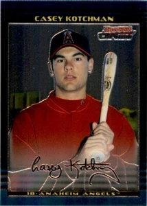 2002 BOWMAN CHROME DRAFT PICKS - RC #BDP101 CASEY KOTCHMAN ANAHEIM ANGELS - Picture 1 of 2