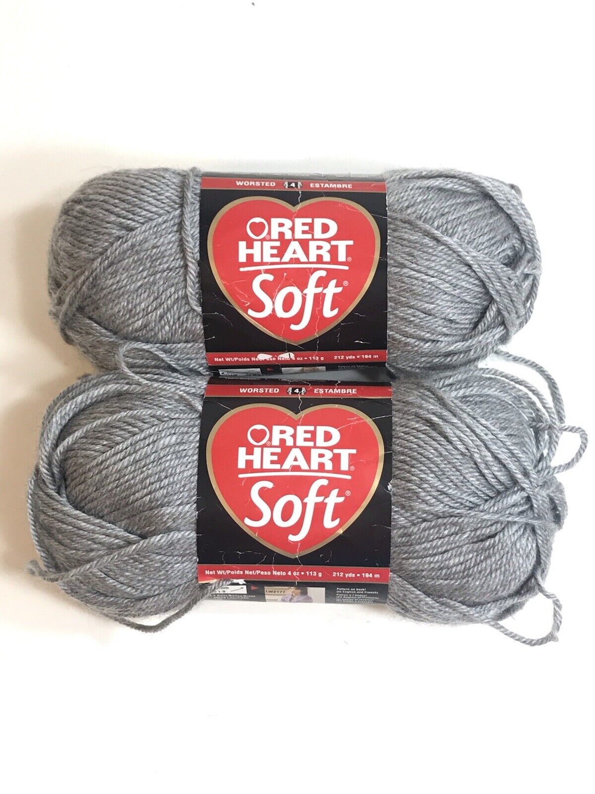 Red Heart Soft Yarn, Light Gray Heather (E728.9440) 100% Acrylic 2 Packs  73650794780 | eBay