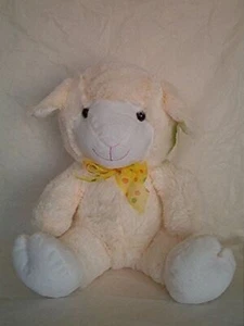Plush White Sheep Lamb Stuffed Animal NEW 15 inches Birthday Easter Baby shower - Picture 1 of 1