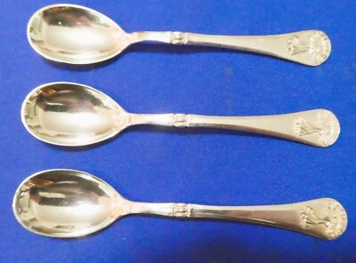 800 Danish Silver Spoons Ballroom Dancing Handles HEIMBURGER  TASTUM-P Free Ship - Image 1 of 4