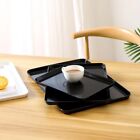 Melamine Tray European Style Tea Serving Tray Hotel Guest Room Black Dishes