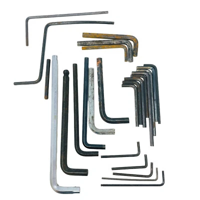24 Pcs Unbranded Ball Point end Long Arm Hex Keys, Wrench Set - Image 1 of 4