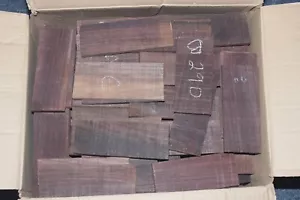 East indian rosewood scrap pieces 5.5 X 2.5 X 0.33" minimum. 8 pieces per order. - Picture 1 of 1