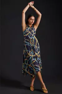 Anthropologie Maeve Sleeveless Shirt Maxi Dress Button Front Size XS - Picture 1 of 8