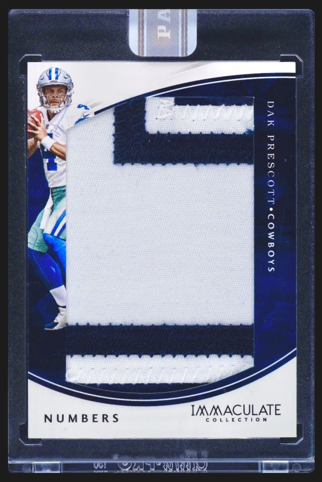 Sealed 1/1 RC Dak Prescott 2016 Immaculate Rookie Patch Jersey Number Plate "4" - Image 1 of 2