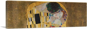 ARTCANVAS El Beso - Detalle Panorámico Lienzo Arte Impresión por Gustav Klimt - Imagen 1 de 11