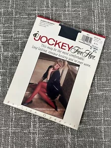 Vintage Jockey for Her Pantyhose Medium Tall Up to 6'2" Navy Blue 1989 Hosiery - Picture 1 of 7